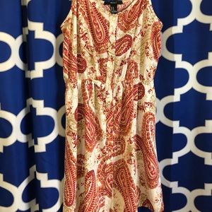 Paisley pattered dress